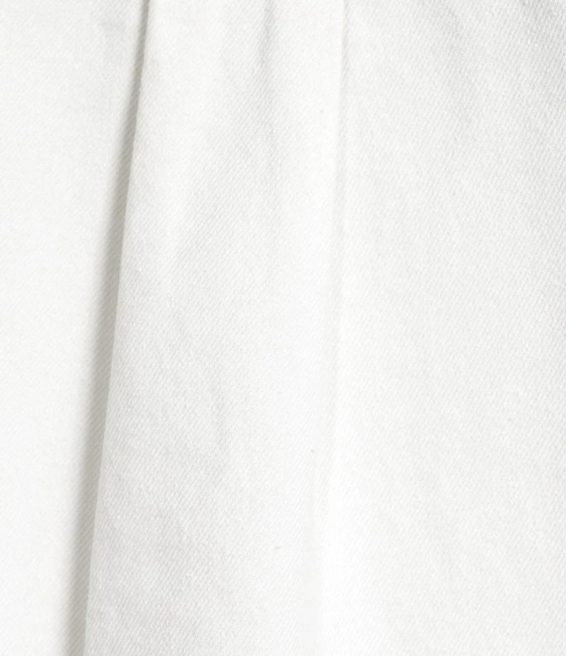 Le' AL.X Denim Point Collar Button Front Dropped Long Sleeve Oversized Coordinating Overshirt