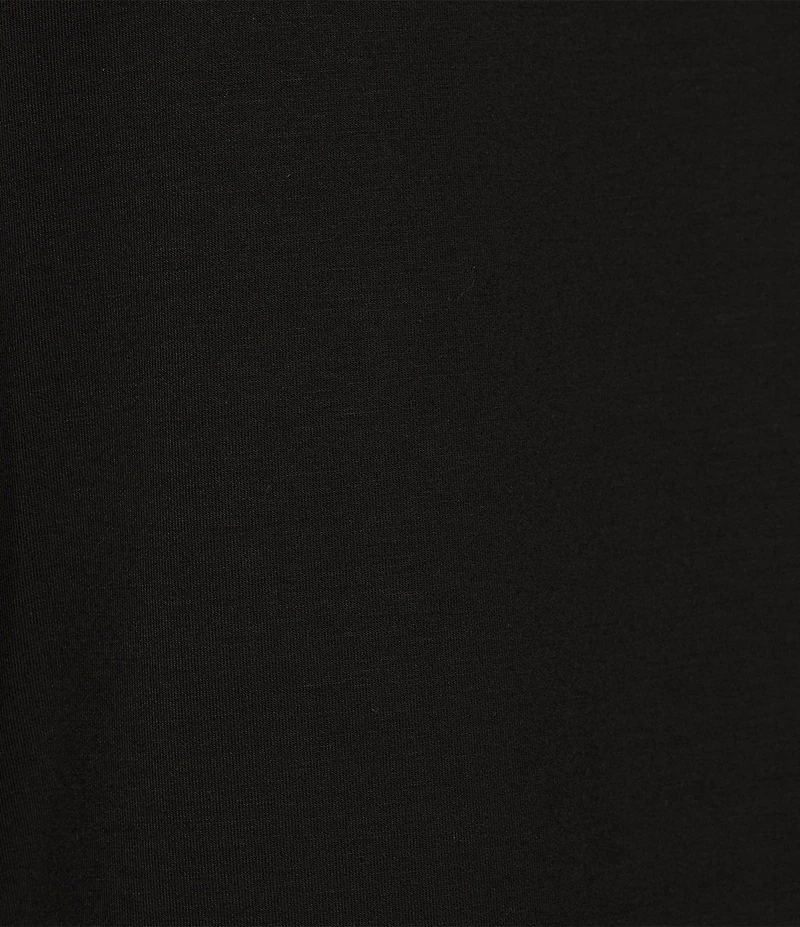 Le' AL.X Knit Crew Neck Short Cuffed Sleeve Midi T-Shirt Dress