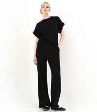 Le' AL.X Knit High Rise Trouser Lounge Coordinating Pants