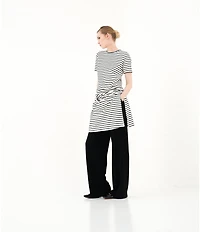 Le' AL.X Knit High Rise Trouser Lounge Coordinating Pants