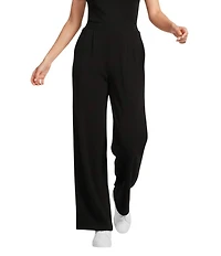 Le' AL.X Knit High Rise Trouser Lounge Coordinating Pants