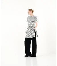 Le' AL.X Knit High Rise Trouser Lounge Coordinating Pants