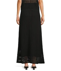 Le' AL.X Mesh Knit Mid Rise Coordinating Maxi Skirt