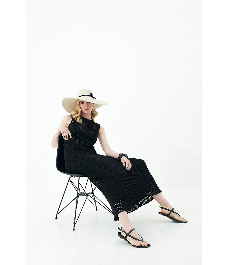 Le' AL.X Mesh Knit Mid Rise Coordinating Maxi Skirt