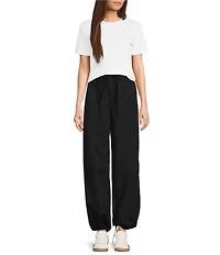 Le' AL.X Organic Cotton Knit Crew Neck Short Sleeve Tee Shirt