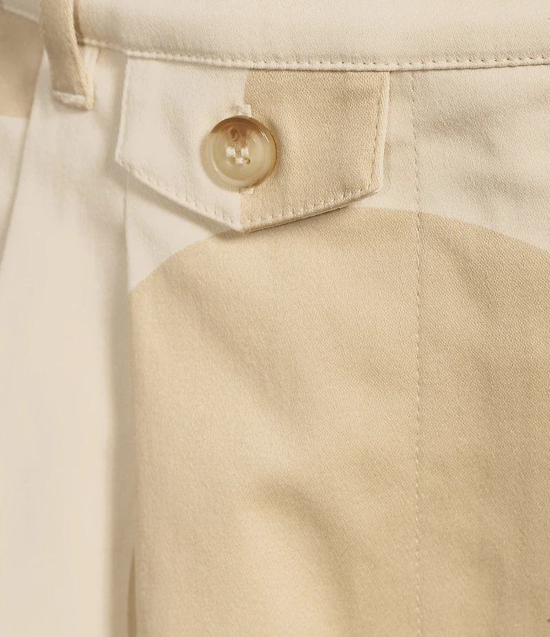 Le' AL.X Polka Dot Woven High Rise Coin Pocket Pleated Trouser Coordinating Shorts