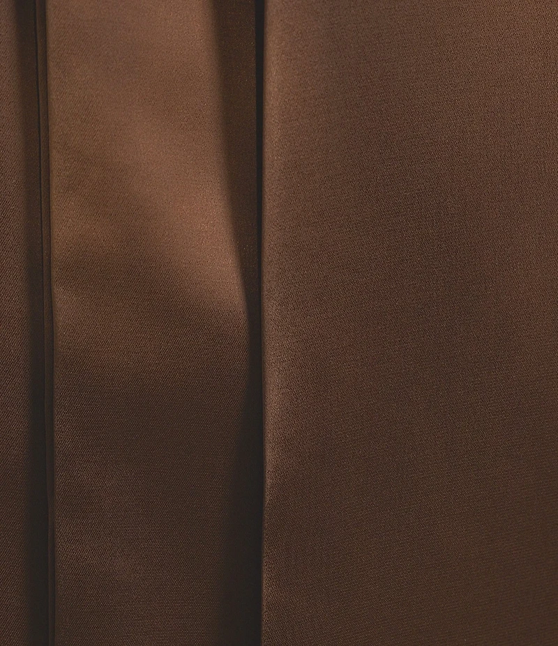 Le' AL.X Satin Square Neck Spaghetti Strap Column Coordinating Maxi Dress