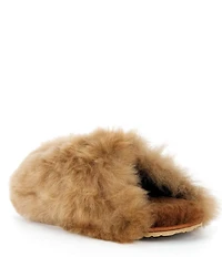 Le' AL.X Shearling Alpaca Fur Blend Slippers