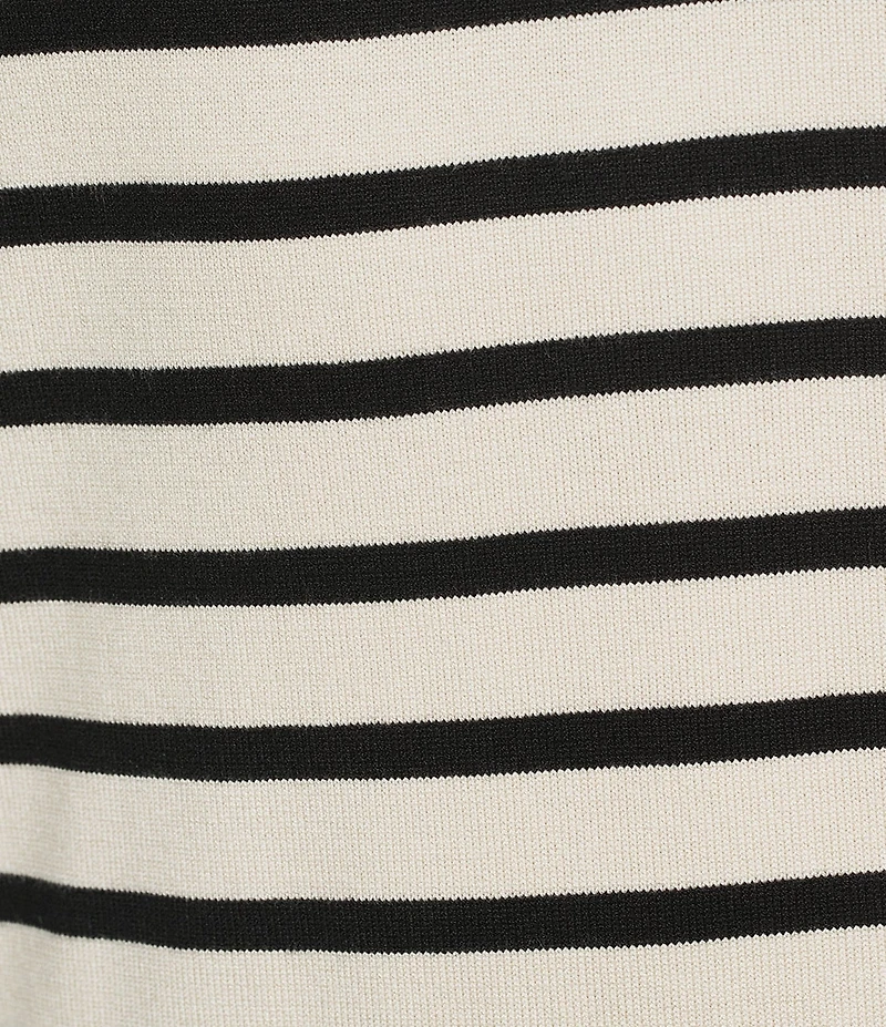Le' AL.X Striped Crew Neck Sleeveless Knit Coordinating Maxi Dress