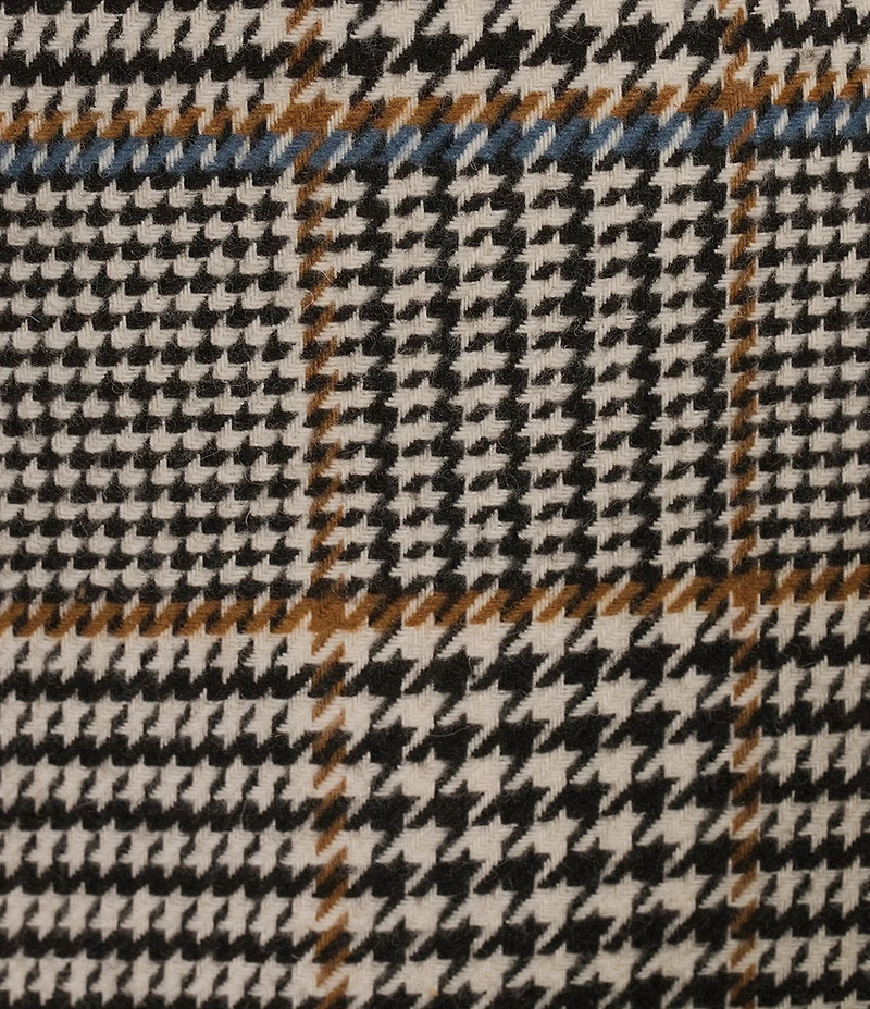 Le' AL.X Wool Blend Knit Glen Plaid High Rise Mini Pencil Coordinating Skirt