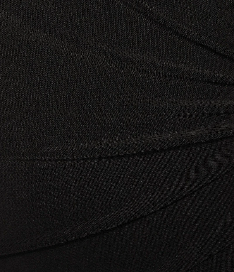 Le Bos 3/4 Illusion Sleeve Crew Neck Embroidered Sheath Dress