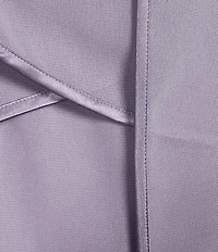 Le Bos Plus Size Pebble Georgette Satin Trim Beaded Scoop Neck 3/4 Sleeve 3-Piece Pant Set