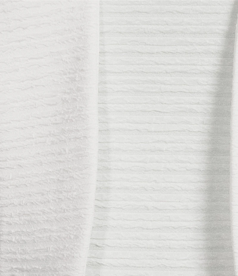 Le Bos Plus Size Round Neck 3/4 Sleeve Rhinestone Trim Textured 2-Piece Jacket Dress