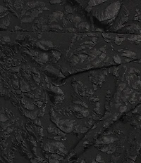 Le Bos Solid Cloque Portrait Collar Sleeveless Ruched Sheath Dress