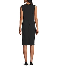 Le Bos Two Tone Loop Trim 2-Piece Jacket Dress