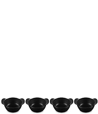 Le Creuset Gourmet Collection Enameled Cast Iron Set of 4 Mini Round Cocottes
