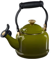 Le Creuset 1.25-Quart Enameled Steel Demi Tea Kettle with Gold Knob