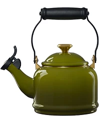 Le Creuset 1.25-Quart Enameled Steel Demi Tea Kettle with Gold Knob