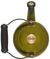 Le Creuset 1.25-Quart Enameled Steel Demi Tea Kettle with Gold Knob