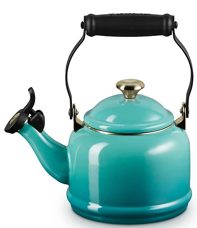 Le Creuset 1.25-Quart Enameled Steel Demi Tea Kettle with Stainless Steel Knob