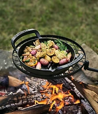 Le Creuset 10#double; Enameled Cast Iron Alpine Outdoor Skillet