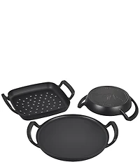 Le Creuset 12#double; Enameled Cast Iron Alpine Outdoor Square Grill Basket