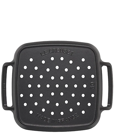 Le Creuset 12#double; Enameled Cast Iron Alpine Outdoor Square Grill Basket