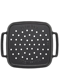 Le Creuset 12#double; Enameled Cast Iron Alpine Outdoor Square Grill Basket