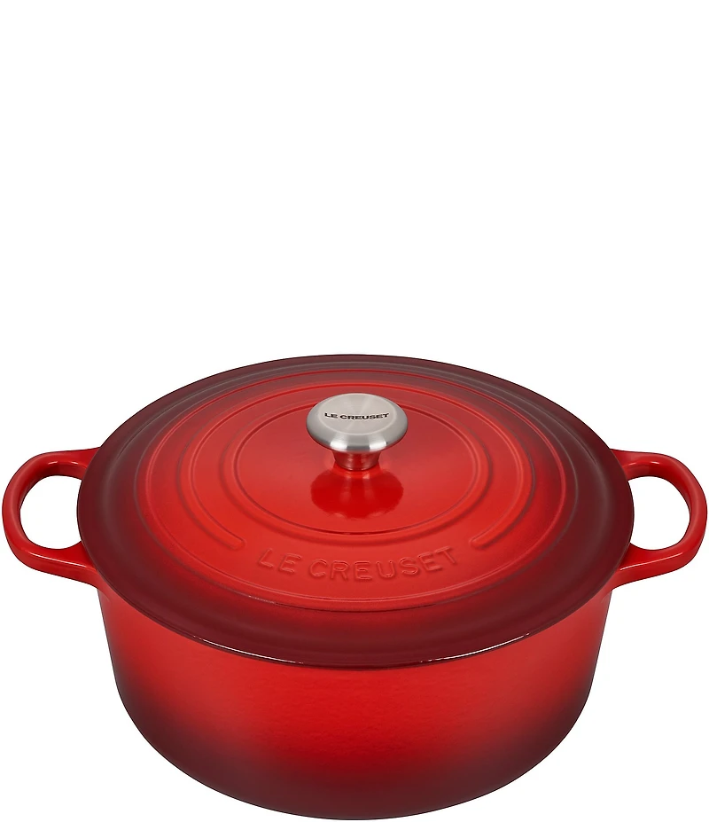 Le Creuset 13.25-Quart Signature Round Dutch Oven with Stainless Steel Knob