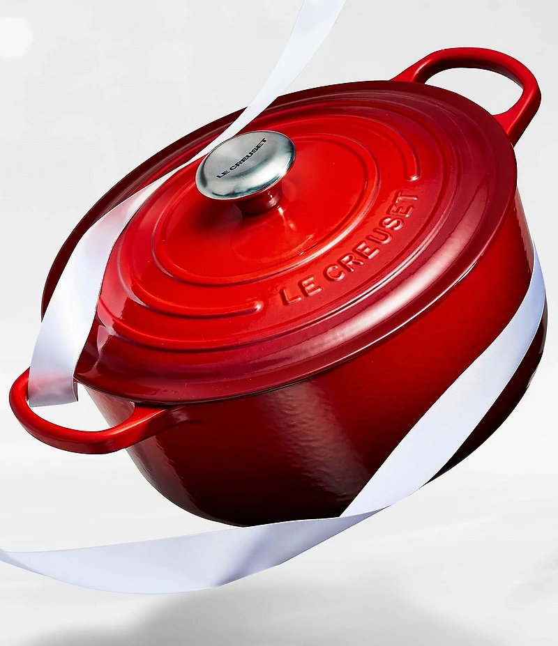 Le Creuset 13.25-Quart Signature Round Dutch Oven with Stainless Steel Knob