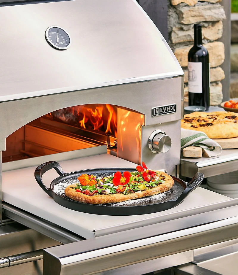 Le Creuset 15#double; Enameled Cast Iron Alpine Outdoor Pizza Pan