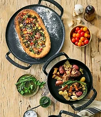 Le Creuset 15#double; Enameled Cast Iron Alpine Outdoor Pizza Pan