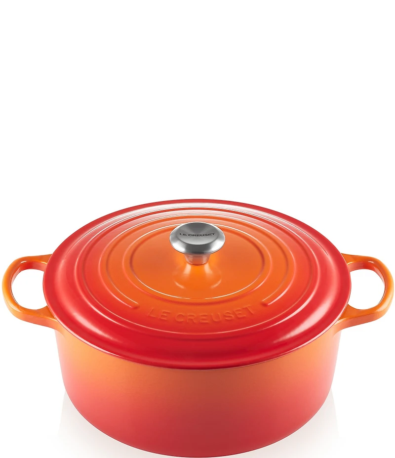 Le Creuset 9-Quart Signature Round Dutch Oven with Stainless Steel Handle