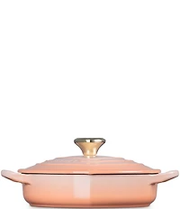 Le Creuset Cast Iron Traditional Heart Dish 1.25-Quart with Light Gold Heart Knob