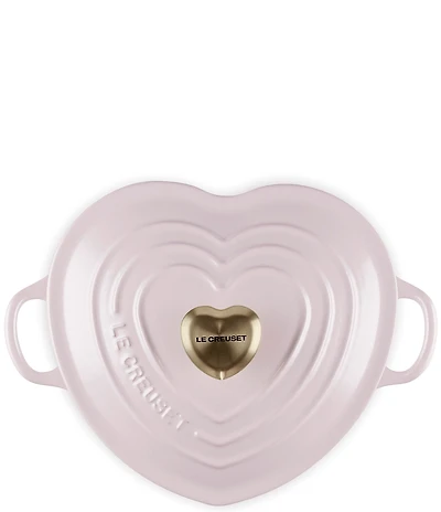 Le Creuset Cast Iron Traditional Heart Dish 1.25-Quart with Light Gold Heart Knob