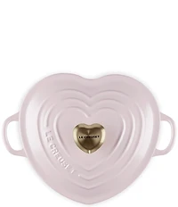Le Creuset Cast Iron Traditional Heart Dish 1.25-Quart with Light Gold Heart Knob