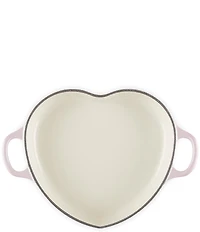 Le Creuset Cast Iron Traditional Heart Dish 1.25-Quart with Light Gold Heart Knob