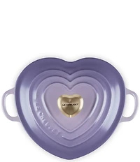 Le Creuset Cast Iron Traditional Heart Dish 1.25-Quart with Light Gold Heart Knob