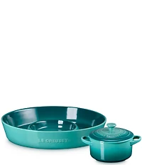 Le Creuset Chip & Dip Mini Cocotte, Set Of 2