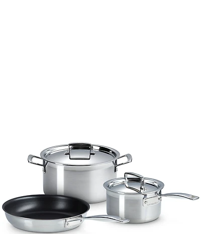 Le Creuset Classic Stainless Steel Deep Round Pasta Pot & Sieve 5-Piece Set