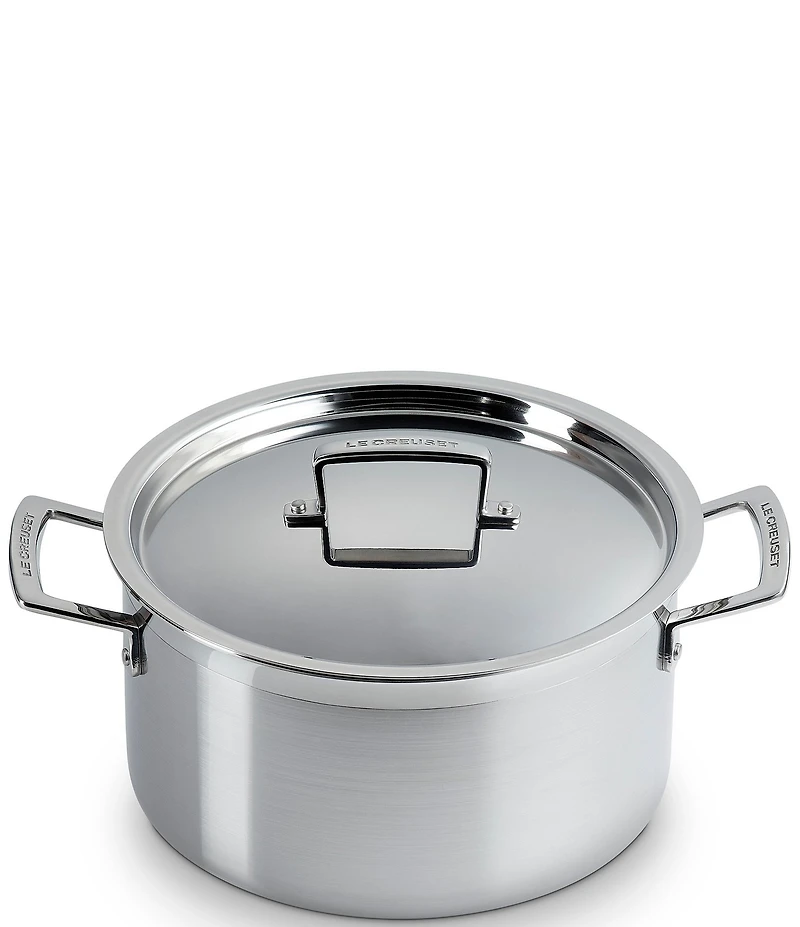 Le Creuset Classic Stainless Steel Deep Round Pasta Pot & Sieve 5-Piece Set