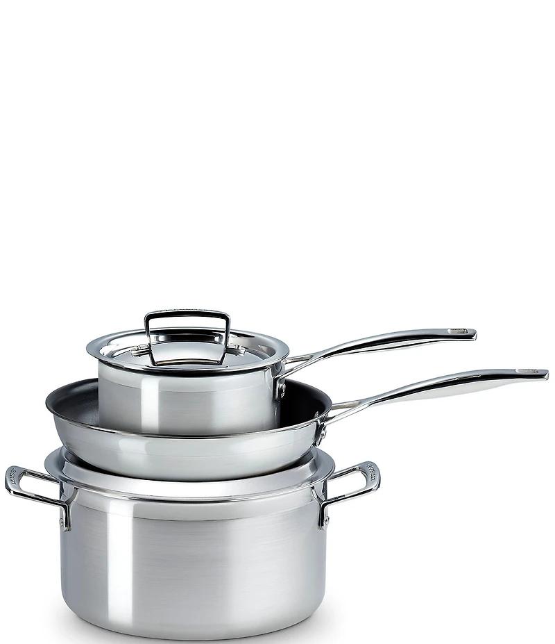 Le Creuset Classic Stainless Steel Deep Round Pasta Pot & Sieve 5-Piece Set