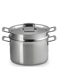 Le Creuset Classic Stainless Steel Deep Round Pasta Pot & Sieve, 7.5 Qt.