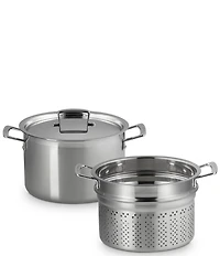 Le Creuset Classic Stainless Steel Deep Round Pasta Pot & Sieve, 7.5 Qt.