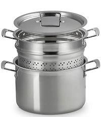Le Creuset Classic Stainless Steel Deep Round Pasta Pot & Sieve, 7.5 Qt.