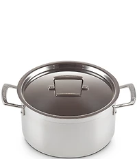 Le Creuset Classic Stainless Steel Deep Round Stockpot, 6.25 Qt.
