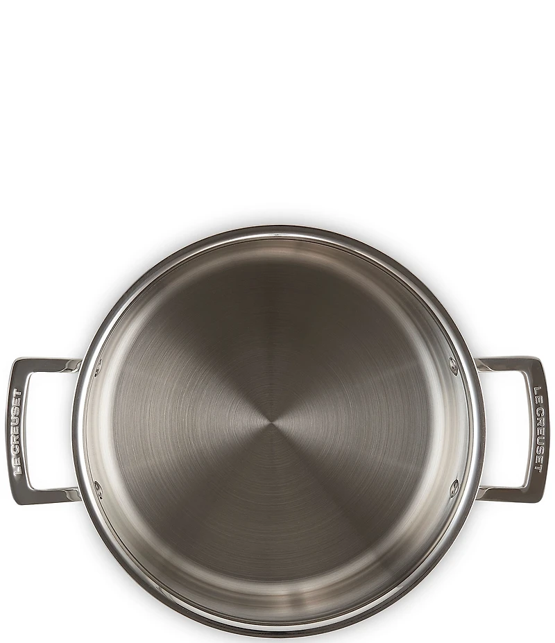 Le Creuset Classic Stainless Steel Deep Round Stockpot, 6.25 Qt.