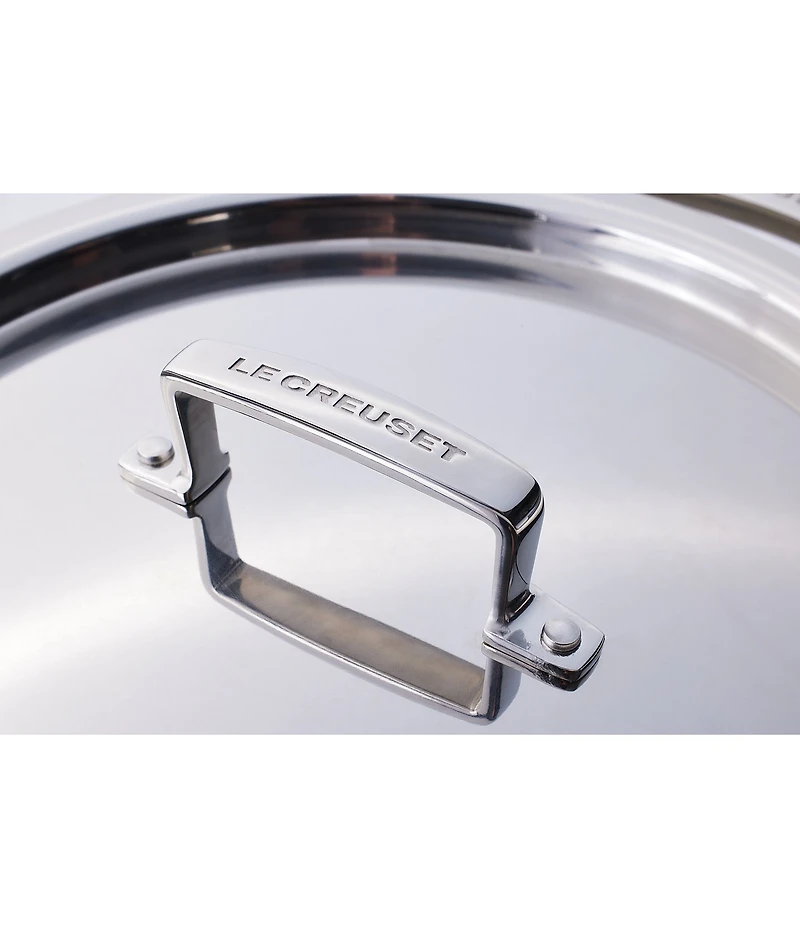 Le Creuset Classic Stainless Steel Deep Round Stockpot, 6.25 Qt.