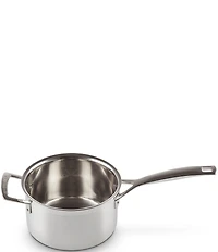 Le Creuset Classic Stainless Steel Round Saucepan with Lid