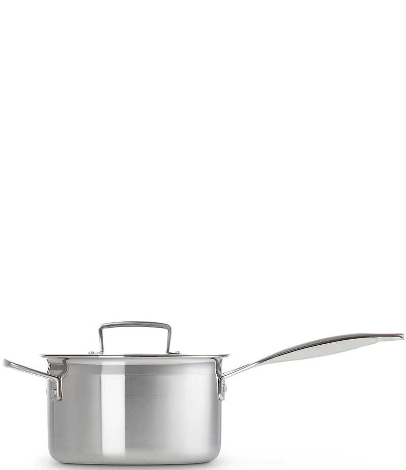 Le Creuset Classic Stainless Steel Round Saucepan with Lid